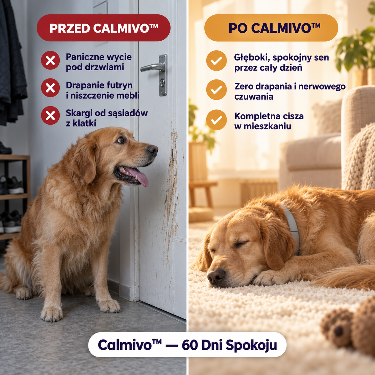 Calmivo™ – Obroża Uspokajająca z Feromonami dla Psa